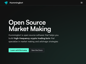 'hummingbot.io' screenshot