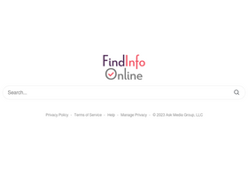 'findinfoonline.com' screenshot