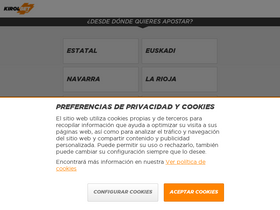 'kirolbet.es' screenshot