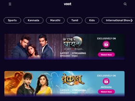 'voot.com' screenshot