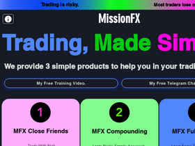 'missionfxtrading.com' screenshot