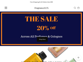 fragrancelux.com homepage screenshot