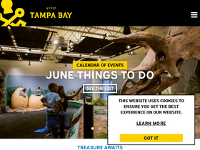 'visittampabay.com' screenshot