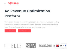 'adpushup.com' screenshot