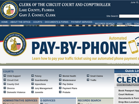 'lakecountyclerk.org' screenshot