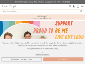 'lisaangel.co.uk' screenshot