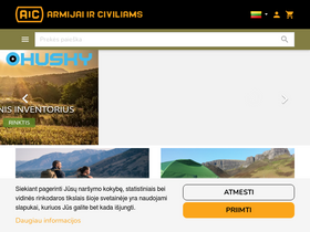 'aic.lt' screenshot