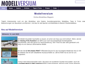 'modellversium.de' screenshot
