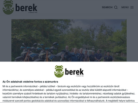 'berek.hu' screenshot