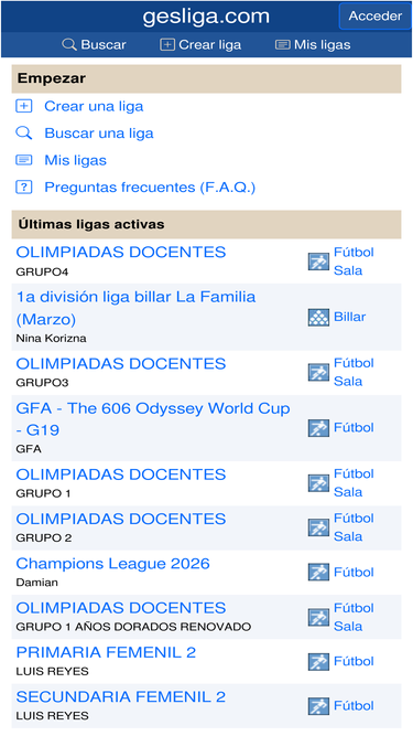 gesliga.com