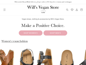 Will's Vegan Store homepage screenshot