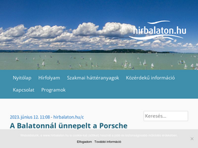 'hirbalaton.hu' screenshot