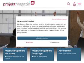 'projektmagazin.de' screenshot