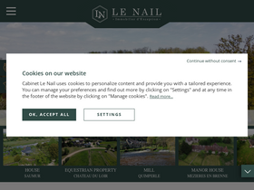 'cabinetlenail.com' screenshot