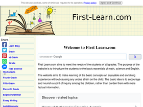 'first-learn.com' screenshot