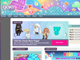 'gaiaonline.com' screenshot
