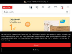 'komfort.pl' screenshot