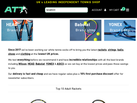 'allthingstennis.co.uk' screenshot