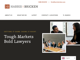 'harrisbricken.com' screenshot
