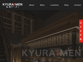 'kyuramen.com' screenshot