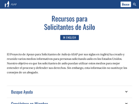 'apoyodeasilo.org' screenshot