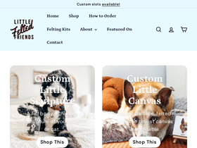 littlefeltedfriends.com homepage screenshot