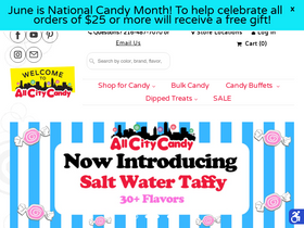 'allcitycandy.com' screenshot