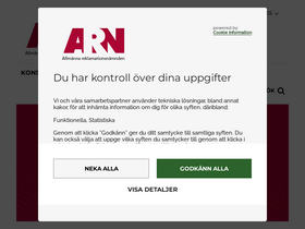 'arn.se' screenshot