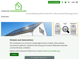 'verband-wohneigentum.de' screenshot