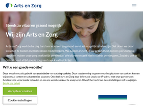 'artsenzorg.nl' screenshot