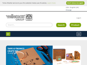 'velleman.eu' screenshot