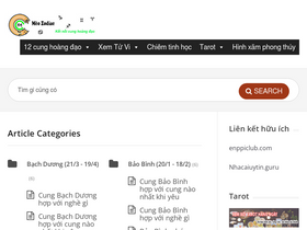 'meozodiac.com' screenshot