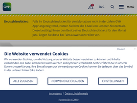'gvh.de' screenshot