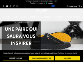 'palladiumboots.fr' screenshot