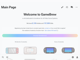 'gamebrew.org' screenshot