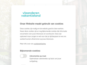 'vlaanderenvakantieland.be' screenshot