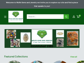 wolfegems.com homepage screenshot