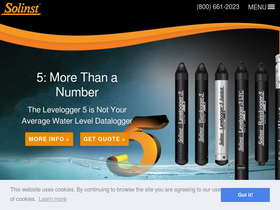 'solinst.com' screenshot