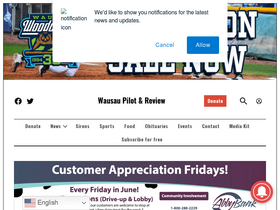 'wausaupilotandreview.com' screenshot