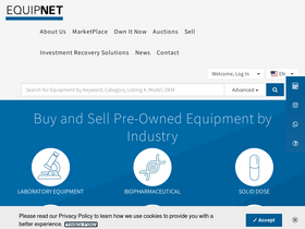 'equipnet.com' screenshot