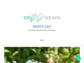 '100wears.com' screenshot