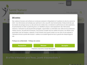 'santenatureinnovation.com' screenshot