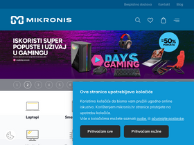 'mikronis.hr' screenshot