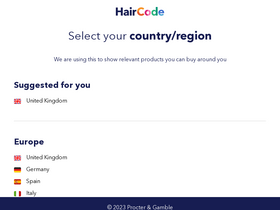 'haircode.io' screenshot
