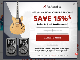 'proaudiostar.com' screenshot
