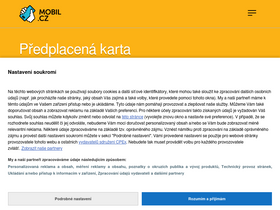 'mobil.cz' screenshot