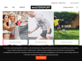 'mastersport.pl' screenshot