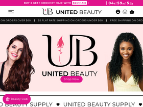 'unitedbeautysupply.com' screenshot