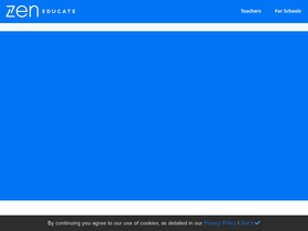 'zeneducate.com' screenshot