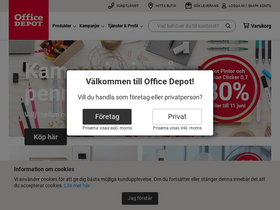 'officedepot.se' screenshot